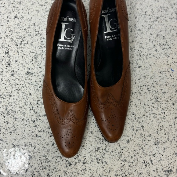 Luca Grossi Chunky heels  Size 38 Brown - Picture 1 of 7